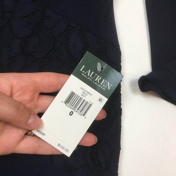 Ralph Lauren lace sheath dress cocktail party NEW - Picture 7 of 8